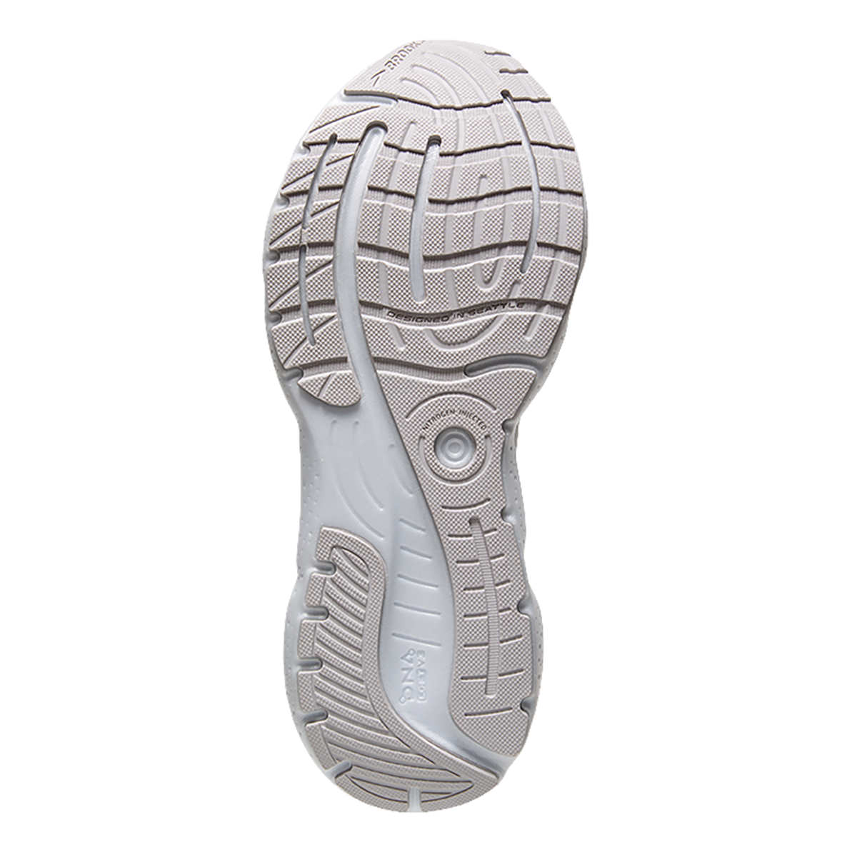 Brooks Glycerin 20 Fade — Diva Pink - Lilac - White — Size B — Width 5.5 — Top View