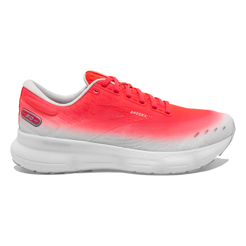 Brooks Glycerin 20 Fade — Diva Pink - Lilac - White — Size B — Width 5.5 — Detail View