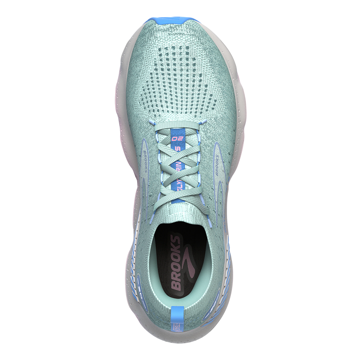 Brooks Glycerin StealthFit GTS 20 — White - Black - Cream — Size B — Width 10 — Alternate View 7
