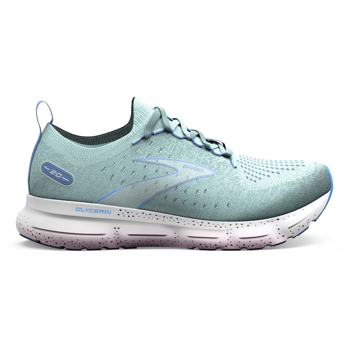 Brooks Glycerin StealthFit 20 — Black - Pearl - Peach — Size B — Width 10.5 — Alternate View 9
