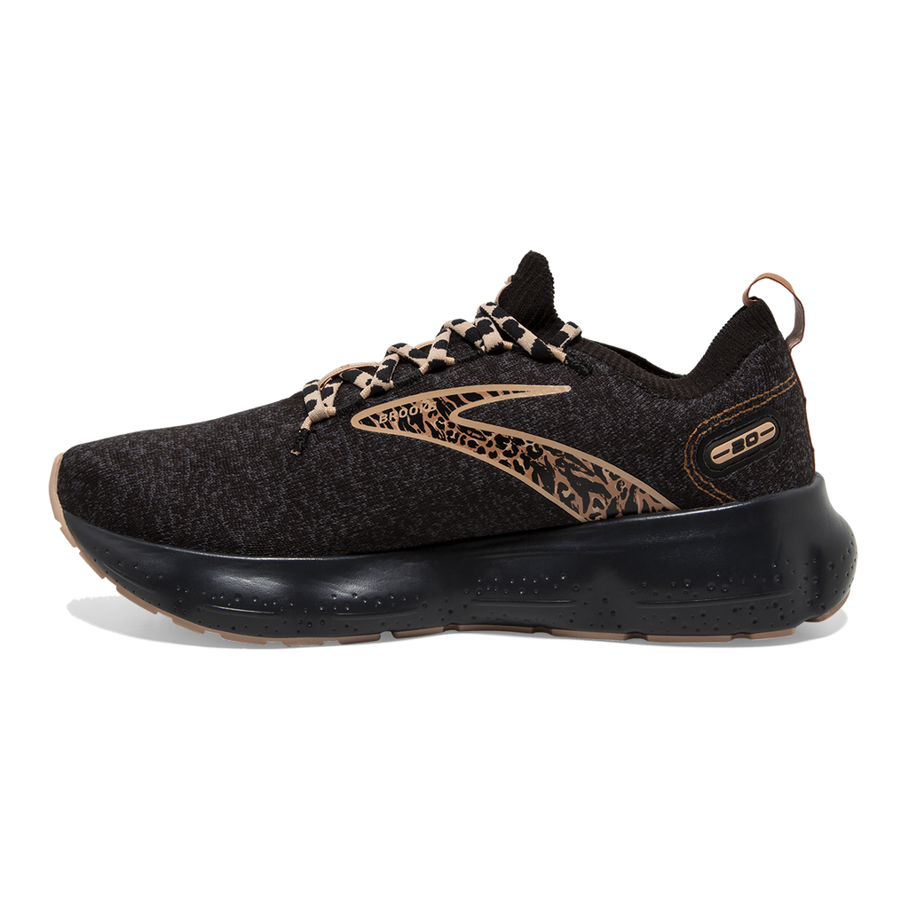 Brooks Glycerin StealthFit 20 Run Wild — Black - Ebony - Maple — Size B — Width 7 — Side View