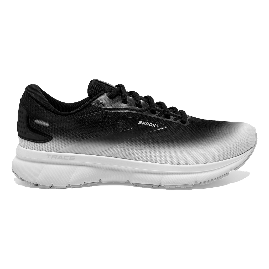 Brooks Trace 2 Fade — Black - Lilac - White — Size B — Width 5 — Front View
