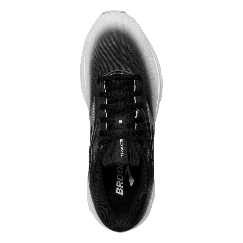 Brooks Trace 2 Fade — Black - Lilac - White — Size B — Width 5 — Back View