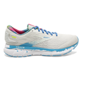 Brooks Trace 2 Drip — White - Gray - Alaskan Blue — Size B — Width 6 — Front View