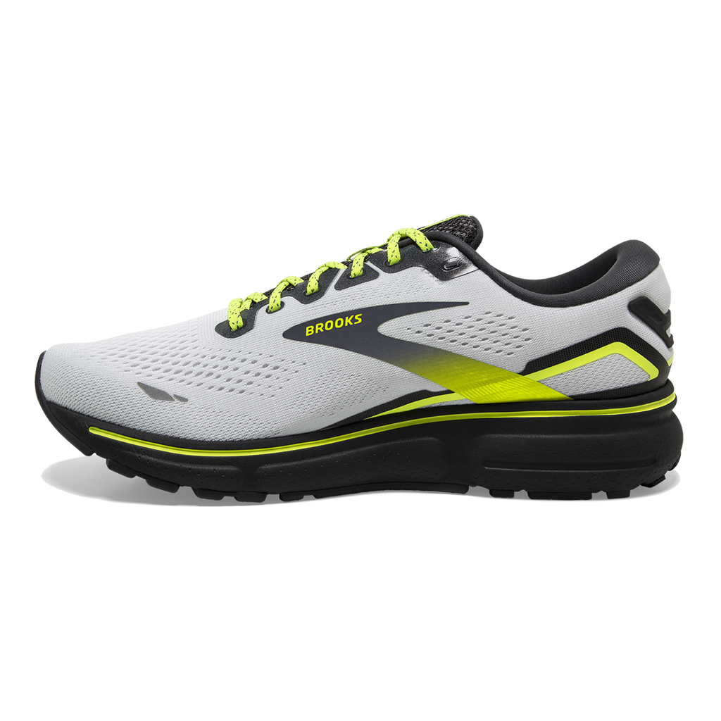 Brooks Ghost 15 Run Vision — Ebony - White - Nightlife — Size B — Width 6.5 — Lifestyle View