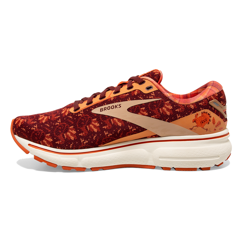 Brooks Ghost 15 Trot Happy — Koy - Truffle - Whisper — Size B — Width 7 — Side View