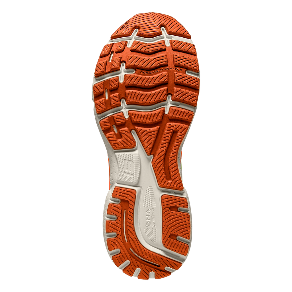 Brooks Ghost 15 Trot Happy — Koy - Truffle - Whisper — Size B — Width 7 — Top View