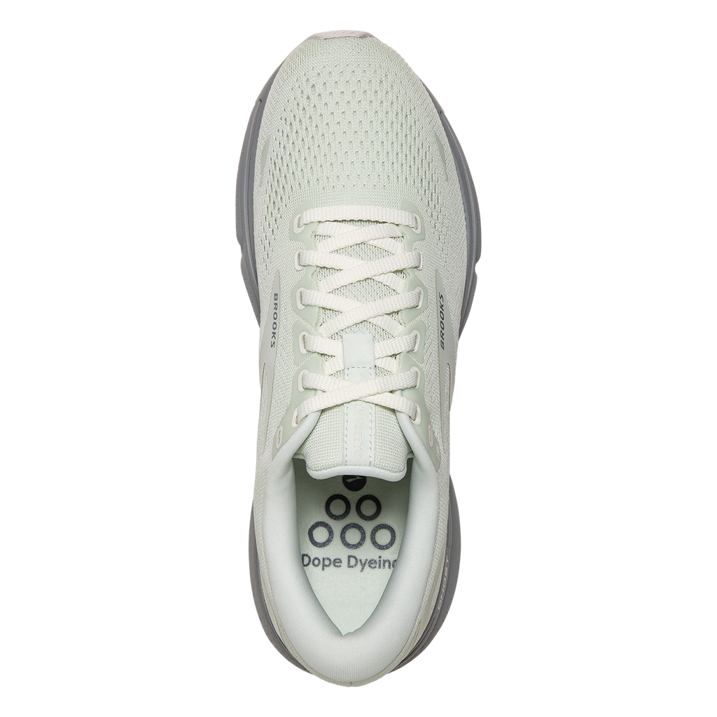 Brooks Ghost 15 Green Silence — Blue - White — Size B — Width 7 — Back View