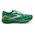 Brooks Ghost 15 Run Lucky — Green - White - Orange — Size B — Width 7 — Front View