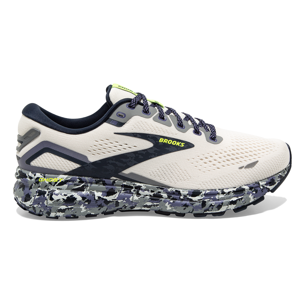 Brooks Ghost 15 Camo — Black - Ebony - Nightlife — Size B — Width 9 — Alternate View 9