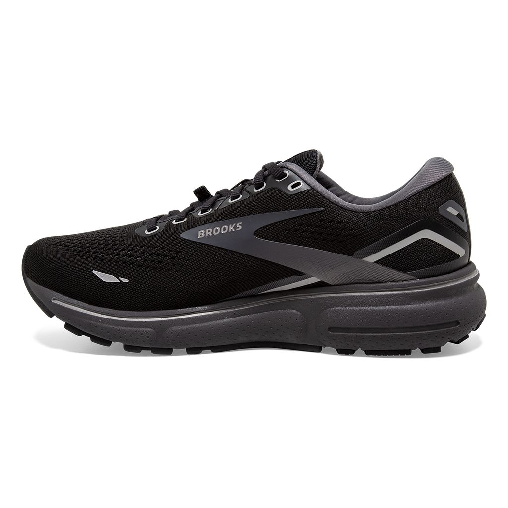 Brooks Ghost 15 GTX — Black - Blackened Pearl - Alloy — Size B — Width 6.5 — Side View