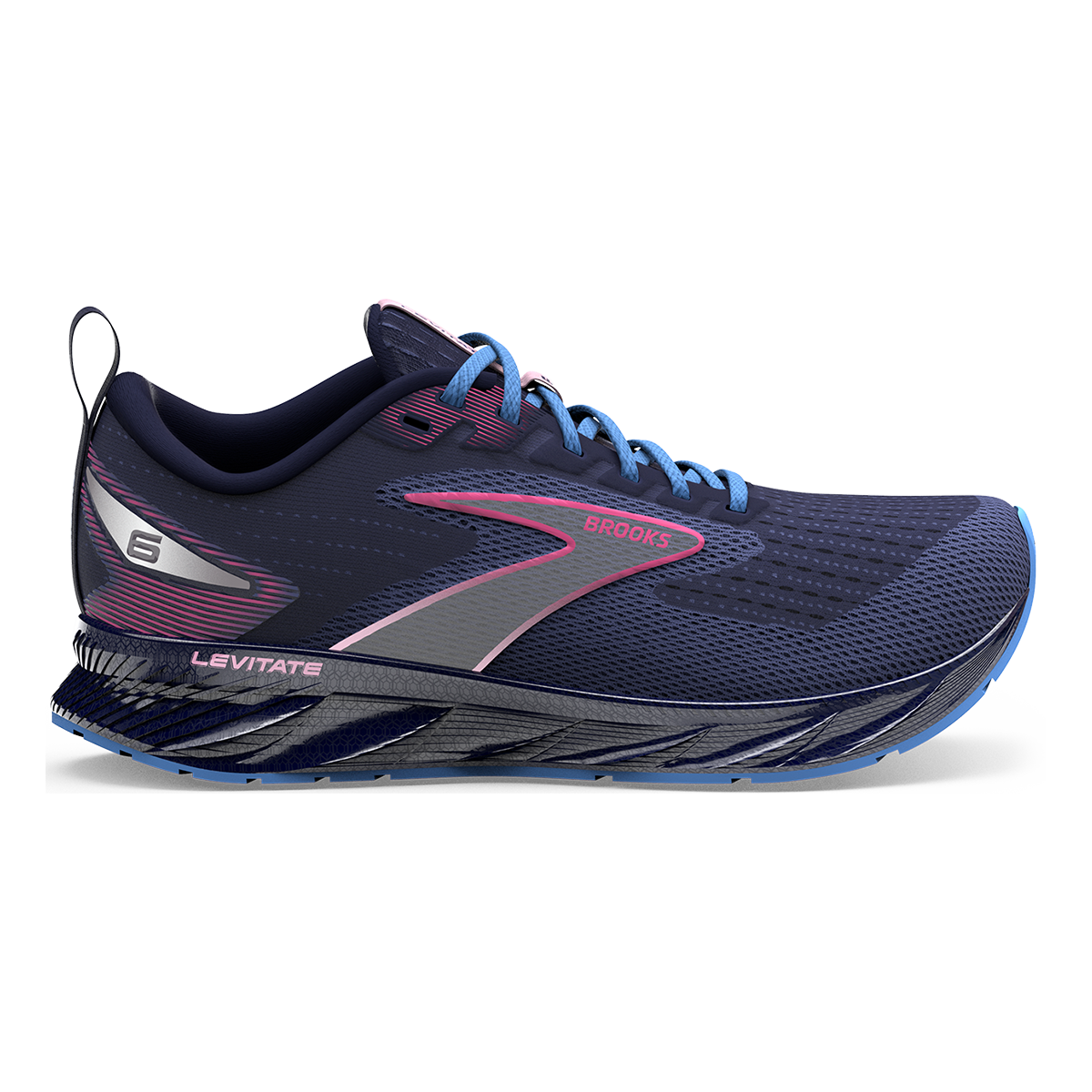 Brooks Levitate 6 — Black - Blackened Pearl - White — Size B — Width 7.5 — Alternate View 13
