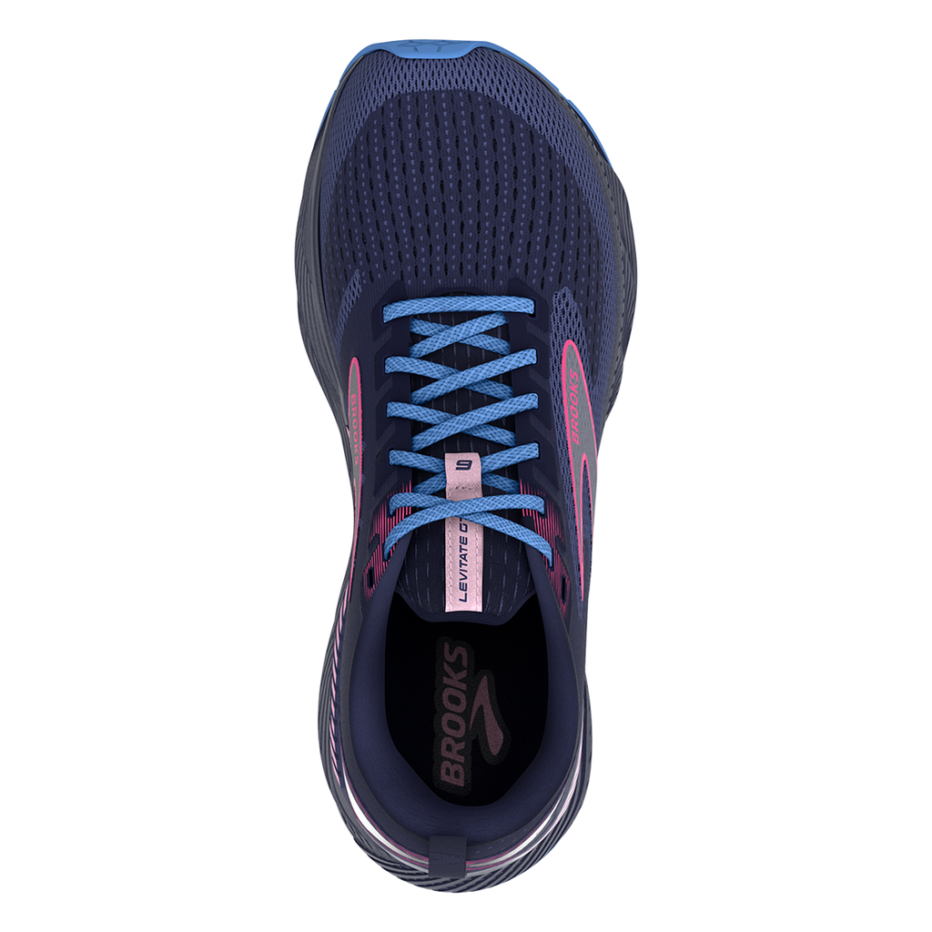 Brooks Levitate GTS 6 — Black - Blackened Pearl - White — Size B — Width 7.5 — Lifestyle View