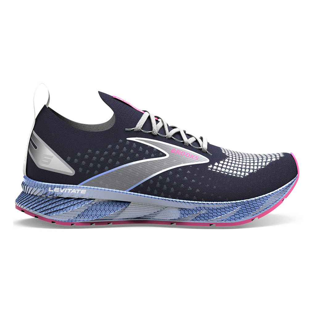 Brooks Levitate StealthFit 6 — Black - Pink — Size B — Width 7 — Alternate View 9