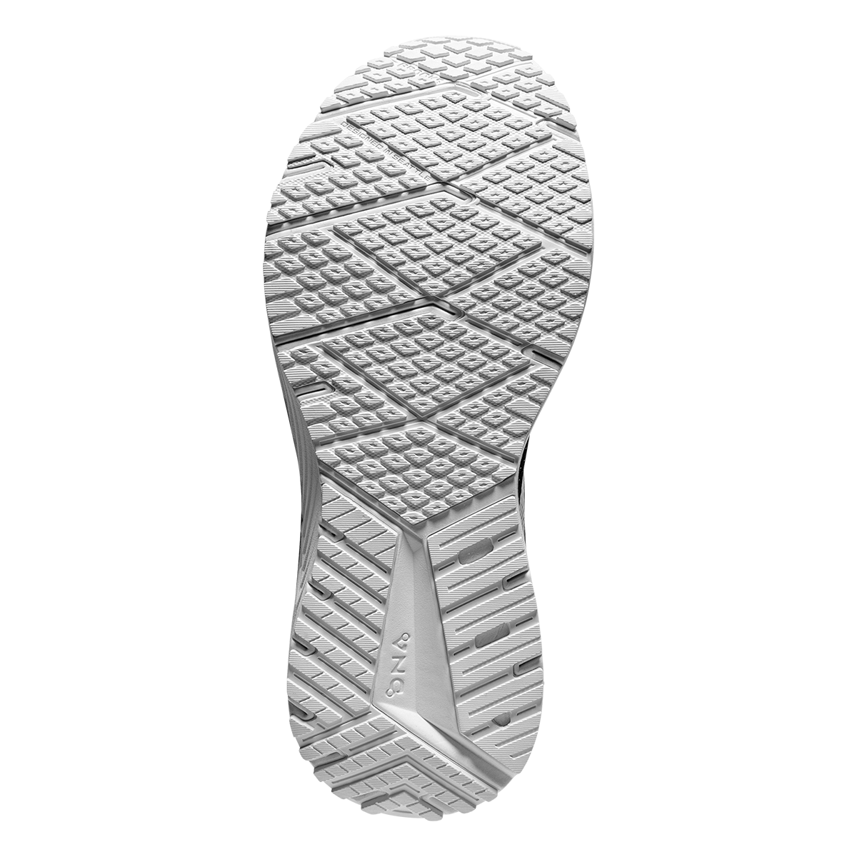 Brooks Revel 6 — Black - Blackened Pearl - White — Size B — Width 7 — Top View