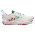 Brooks Revel 6 Run Summer — White - Green - Red — Size B — Width 6.5 — Front View
