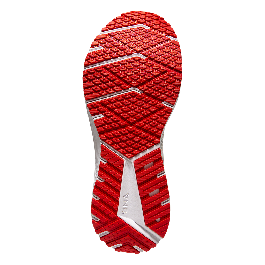Brooks Revel 6 Run Summer — White - Green - Red — Size B — Width 6.5 — Top View
