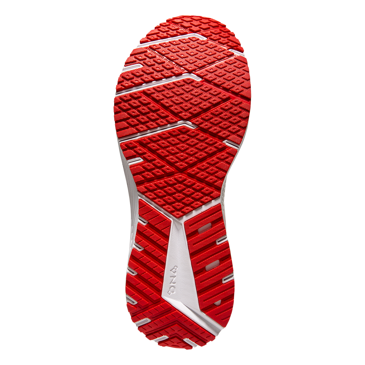 Brooks Revel 6 Run Summer — White - Green - Red — Size B — Width 6.5 — Top View