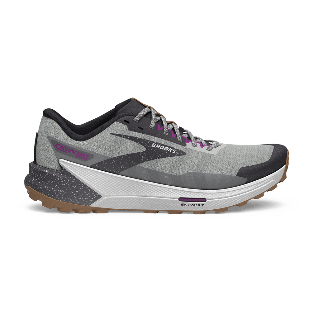 Brooks Catamount 2 — Blue - Black - Yellow — Size B — Width 7.5 — Front View