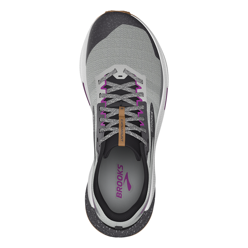 Brooks Catamount 2 — Blue - Black - Yellow — Size B — Width 7.5 — Back View