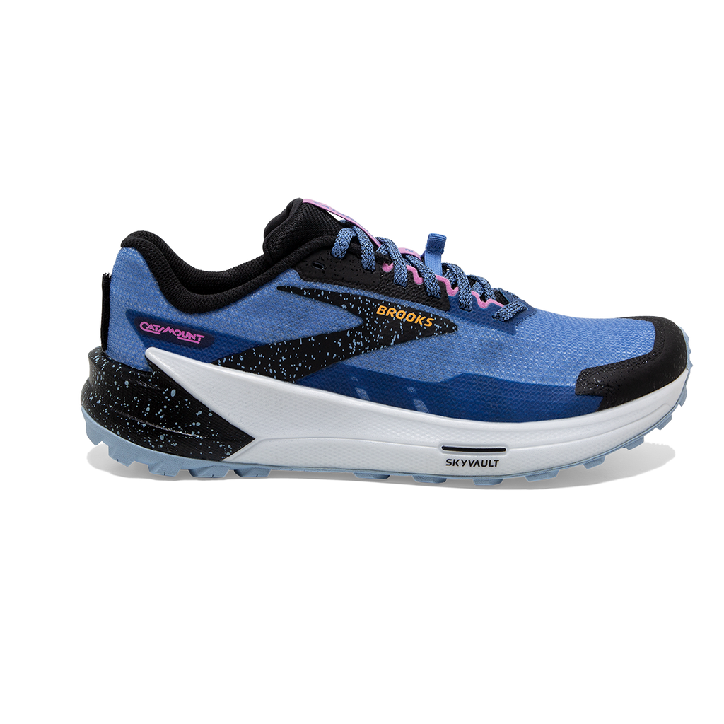 Brooks Catamount 2 — Blue - Black - Yellow — Size B — Width 7.5 — Detail View
