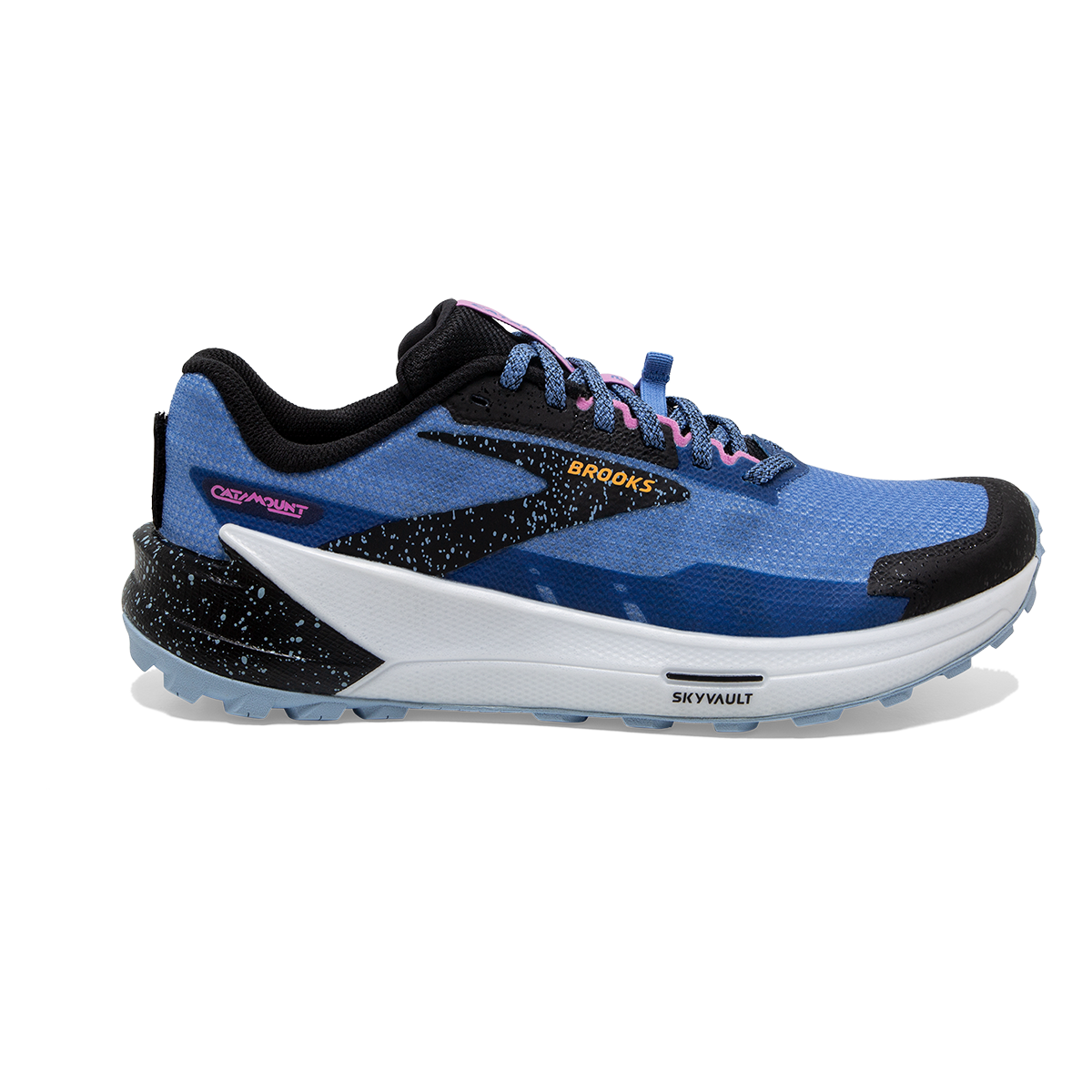 Brooks Catamount 2 — Blue - Black - Yellow — Size B — Width 7.5 — Detail View
