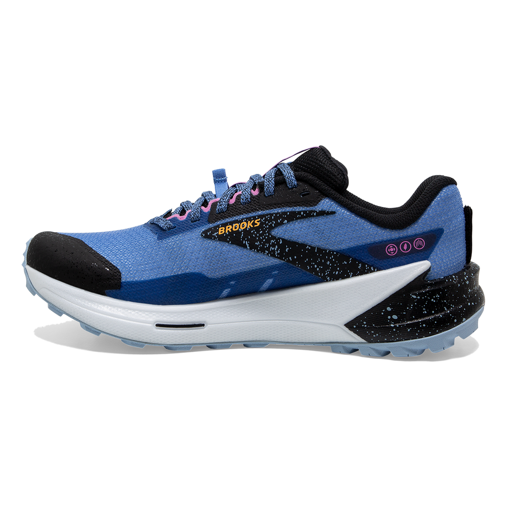 Brooks Catamount 2 — Blue - Black - Yellow — Size B — Width 7.5 — Lifestyle View