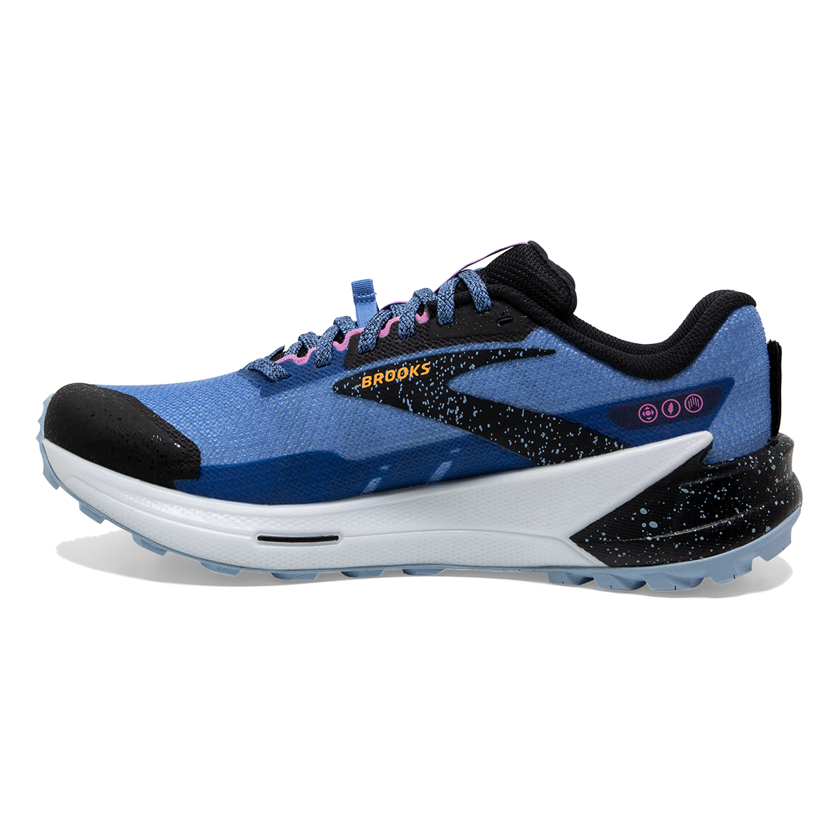 Brooks Catamount 2 — Blue - Black - Yellow — Size B — Width 7.5 — Lifestyle View