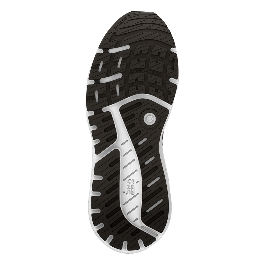 Brooks Ariel GTS 23 — Black - Grey - White — Size B — Width 6 — Top View