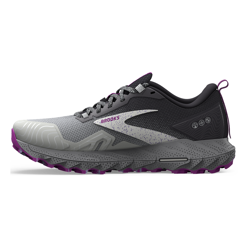 Brooks Cascadia 17 — Navy - Purple - Violet — Size B — Width 8 — Lifestyle View