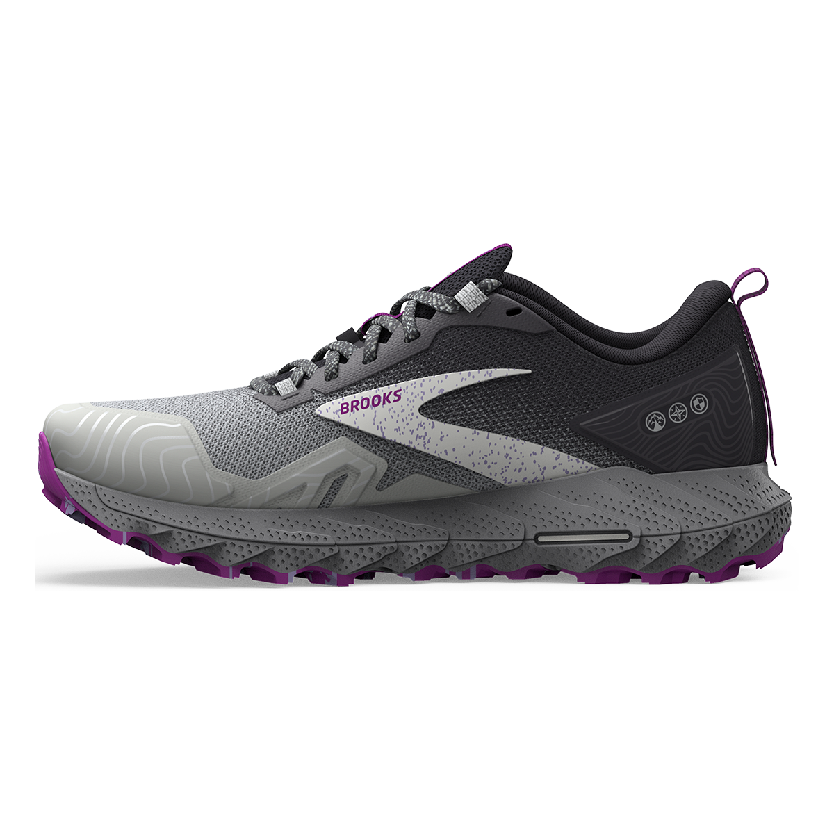 Brooks Cascadia 17 — Navy - Purple - Violet — Size B — Width 8 — Lifestyle View