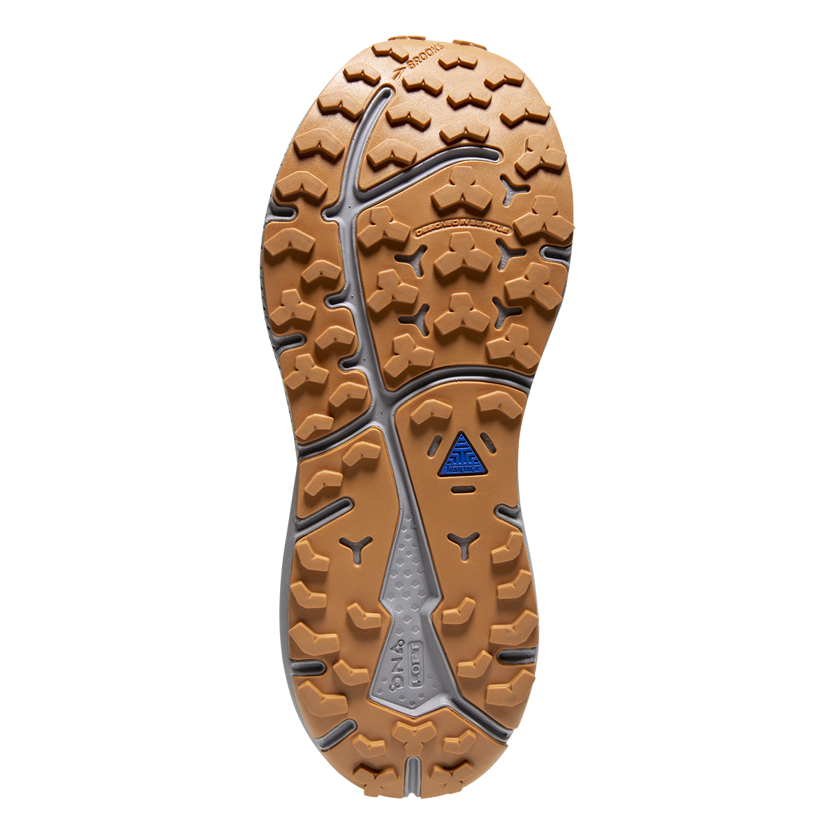 Brooks Divide 4 — Alloy - Oyster - Violet — Size B — Width 5 — Top View