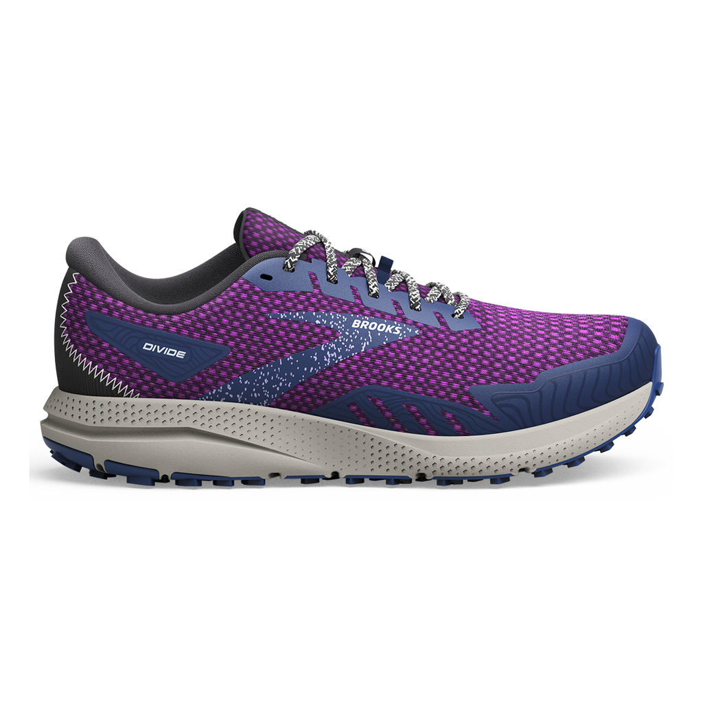 Brooks Divide 4 — Alloy - Oyster - Violet — Size B — Width 5 — Alternate View 9