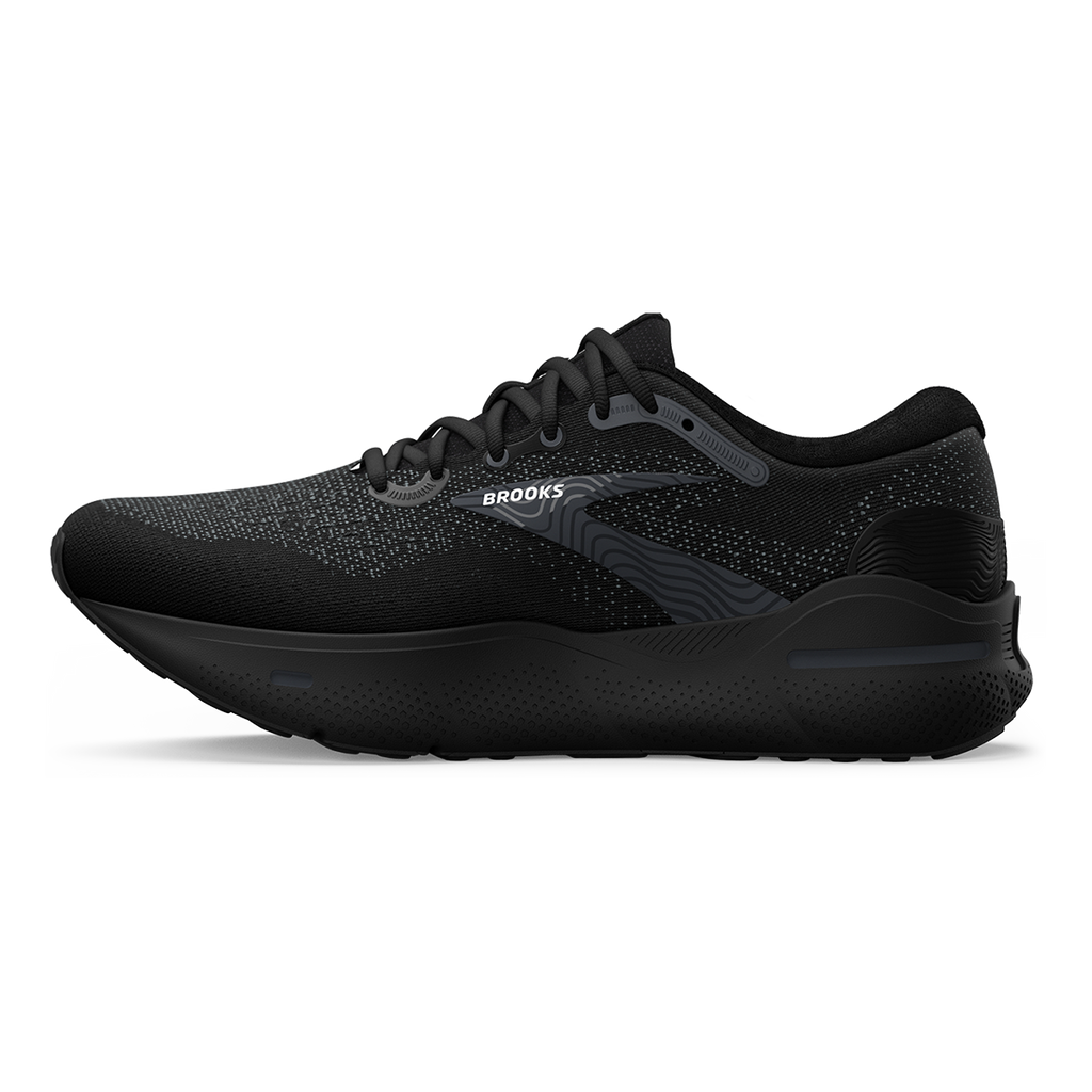 Brooks Ghost Max — Black - Black - Ebony — Size 2E — Width 7.5 — Lifestyle View