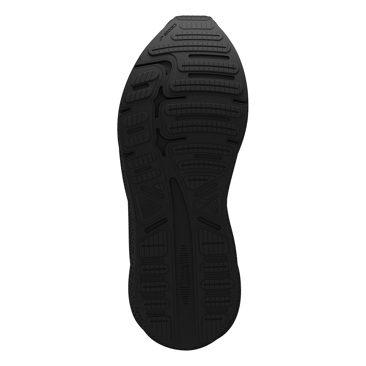 Brooks Ghost Max — Black - Black - Ebony — Size 2E — Width 7.5 — Alternate View 8