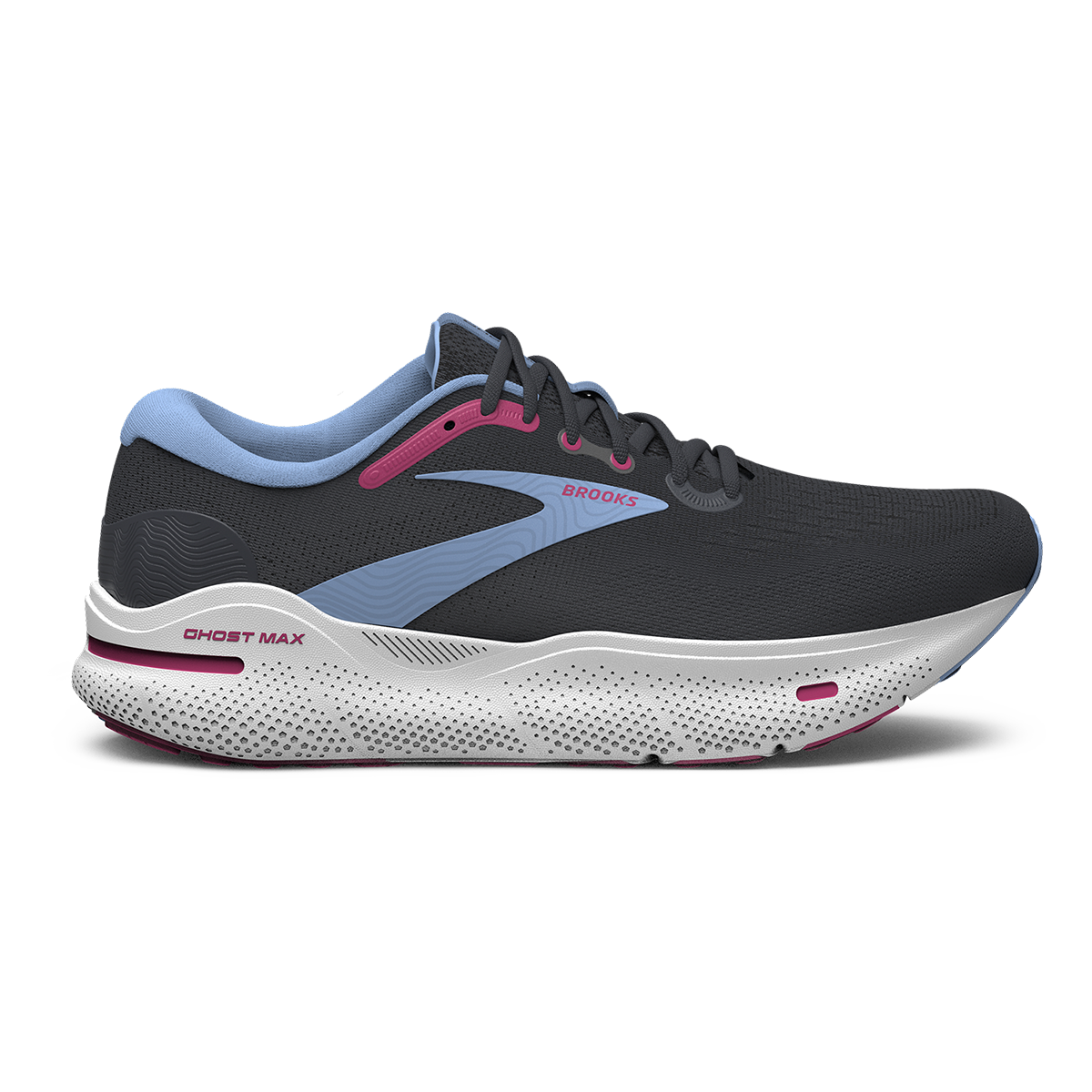 Brooks Ghost Max — Black - Black - Ebony — Size 2E — Width 7.5 — Alternate View 17