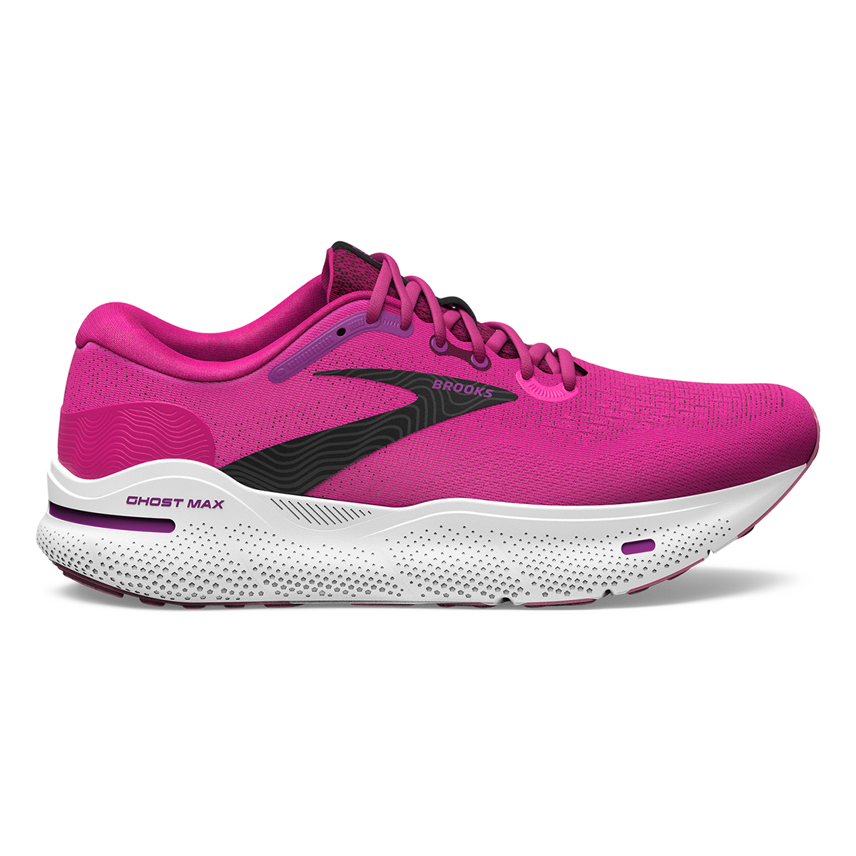 Brooks Ghost Max — Black - Black - Ebony — Size 2E — Width 7.5 — Alternate View 25