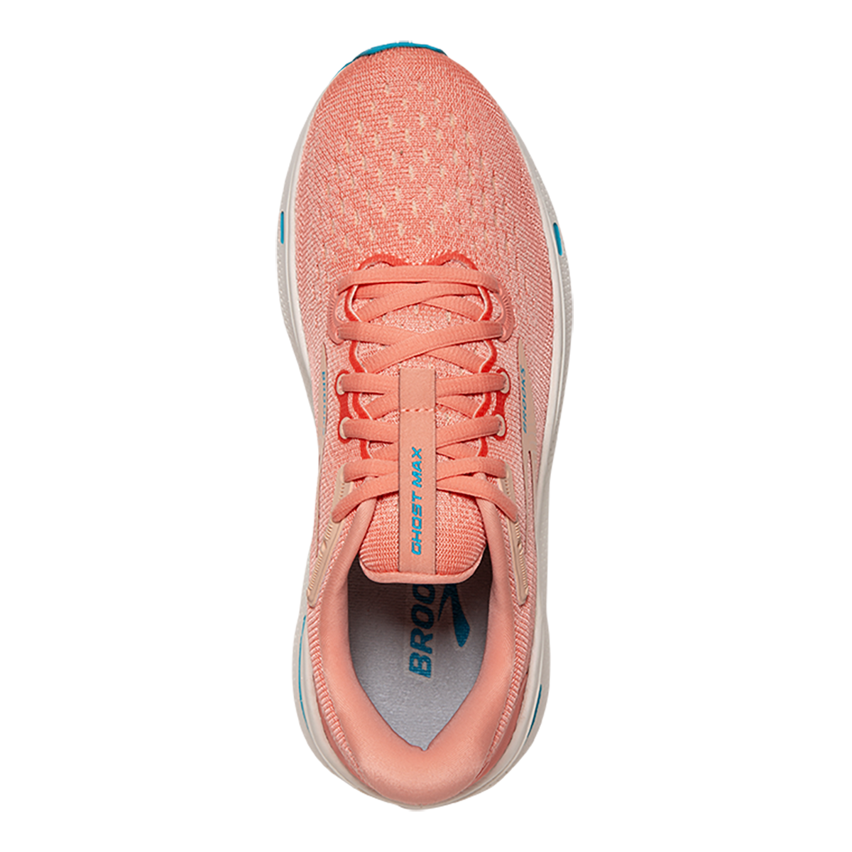 Brooks Ghost Max — Black - Black - Ebony — Size 2E — Width 7.5 — Back View