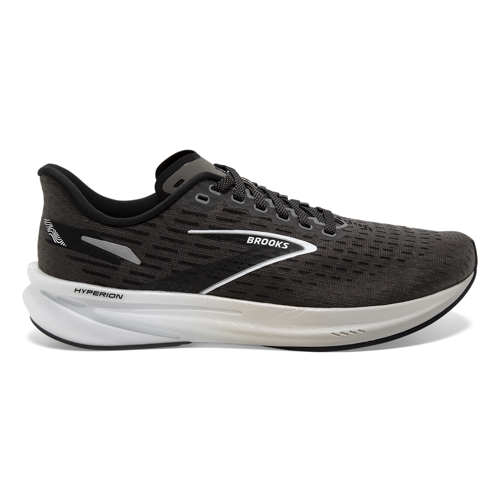 Brooks Hyperion — Crystal Grey - Blue Glass - White — Size B — Width 6.5 — Detail View