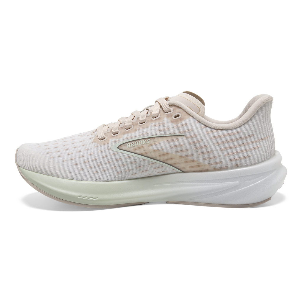 Brooks Hyperion — Crystal Grey - Blue Glass - White — Size B — Width 6.5 — Side View