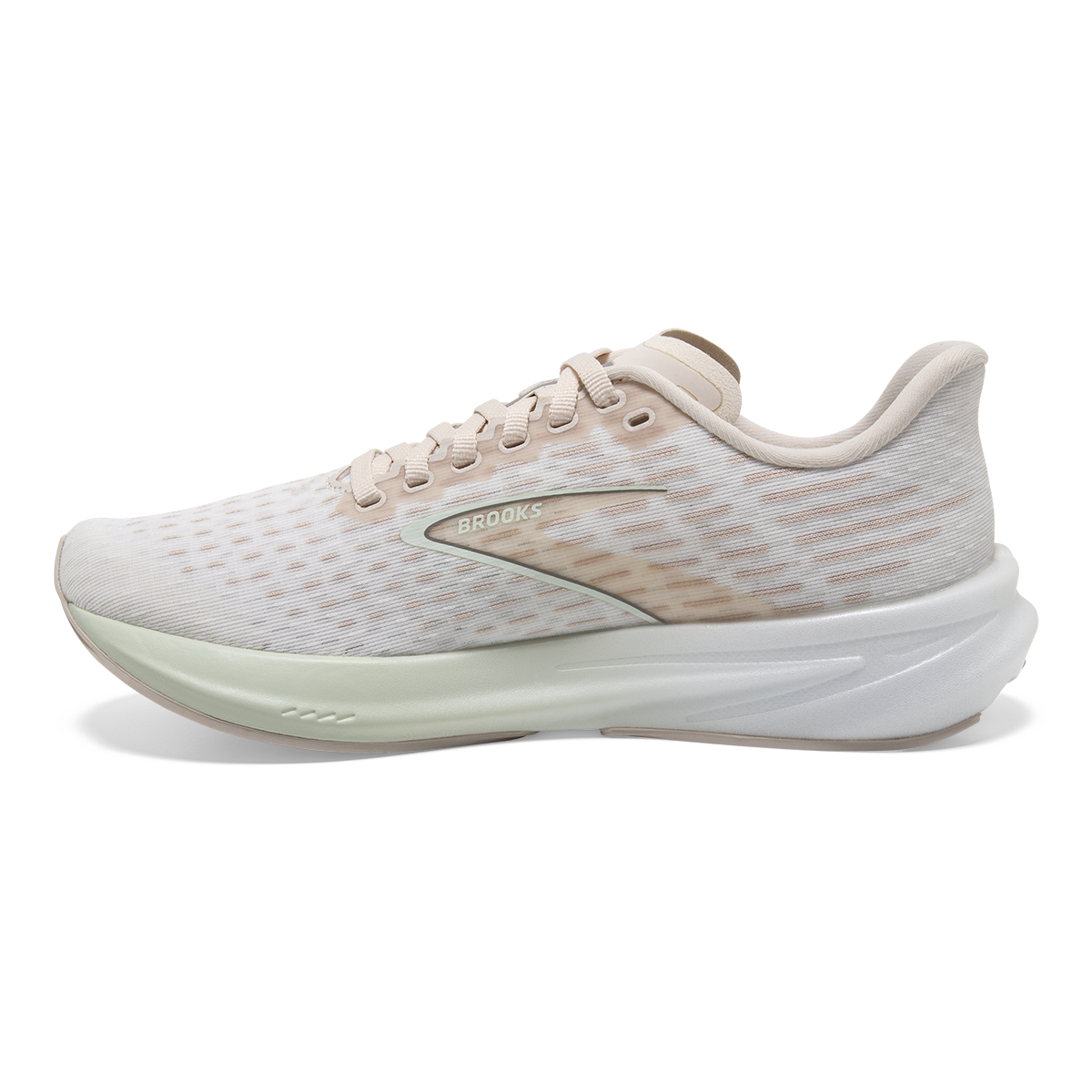 Brooks Hyperion — Crystal Grey - Blue Glass - White — Size B — Width 6.5 — Side View