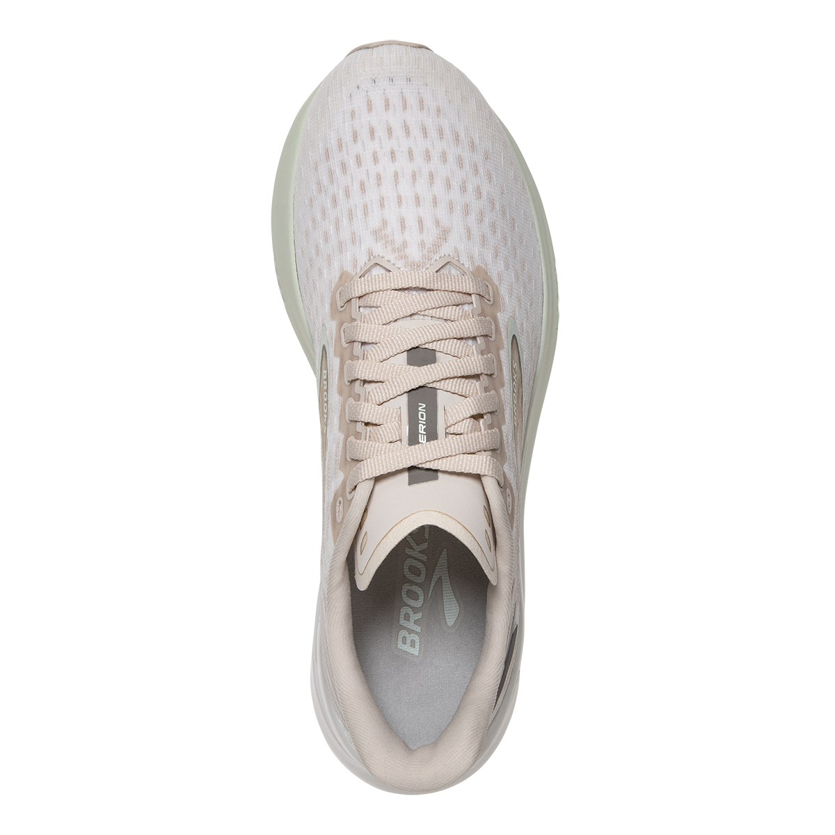 Brooks Hyperion — Crystal Grey - Blue Glass - White — Size B — Width 6.5 — Back View