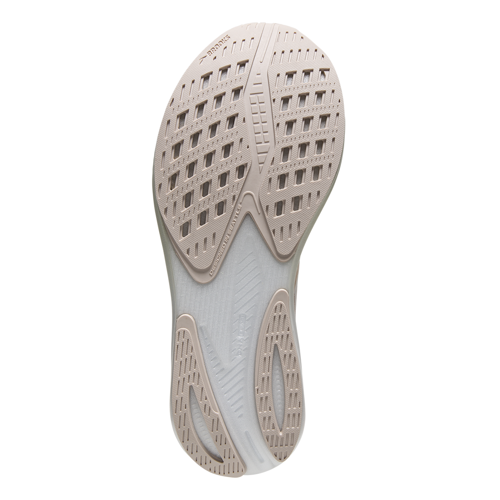 Brooks Hyperion — Crystal Grey - Blue Glass - White — Size B — Width 6.5 — Top View