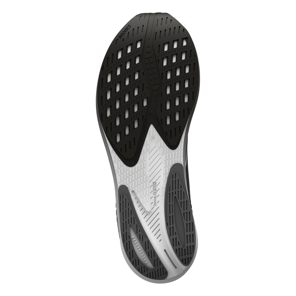 Brooks Hyperion GTS — Gunmetal - Black - White — Size B — Width 5 — Top View