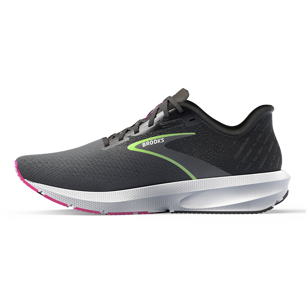 Brooks Launch 10 — Black - Blackened Pearl - Green — Size B — Width 6 — Lifestyle View