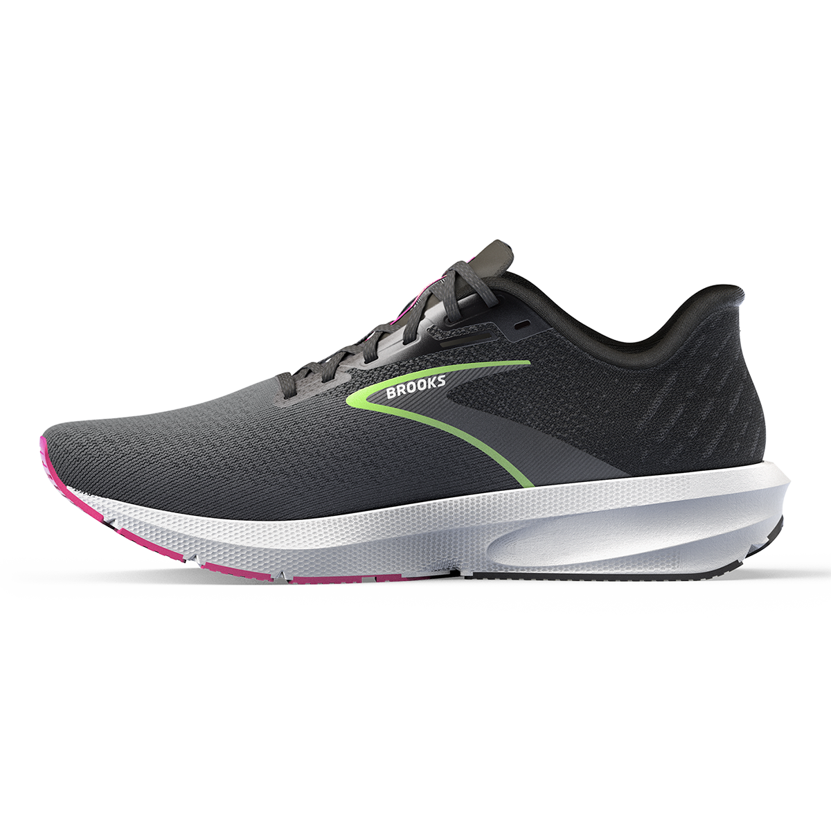 Brooks Launch 10 — Black - Blackened Pearl - Green — Size B — Width 6 — Lifestyle View