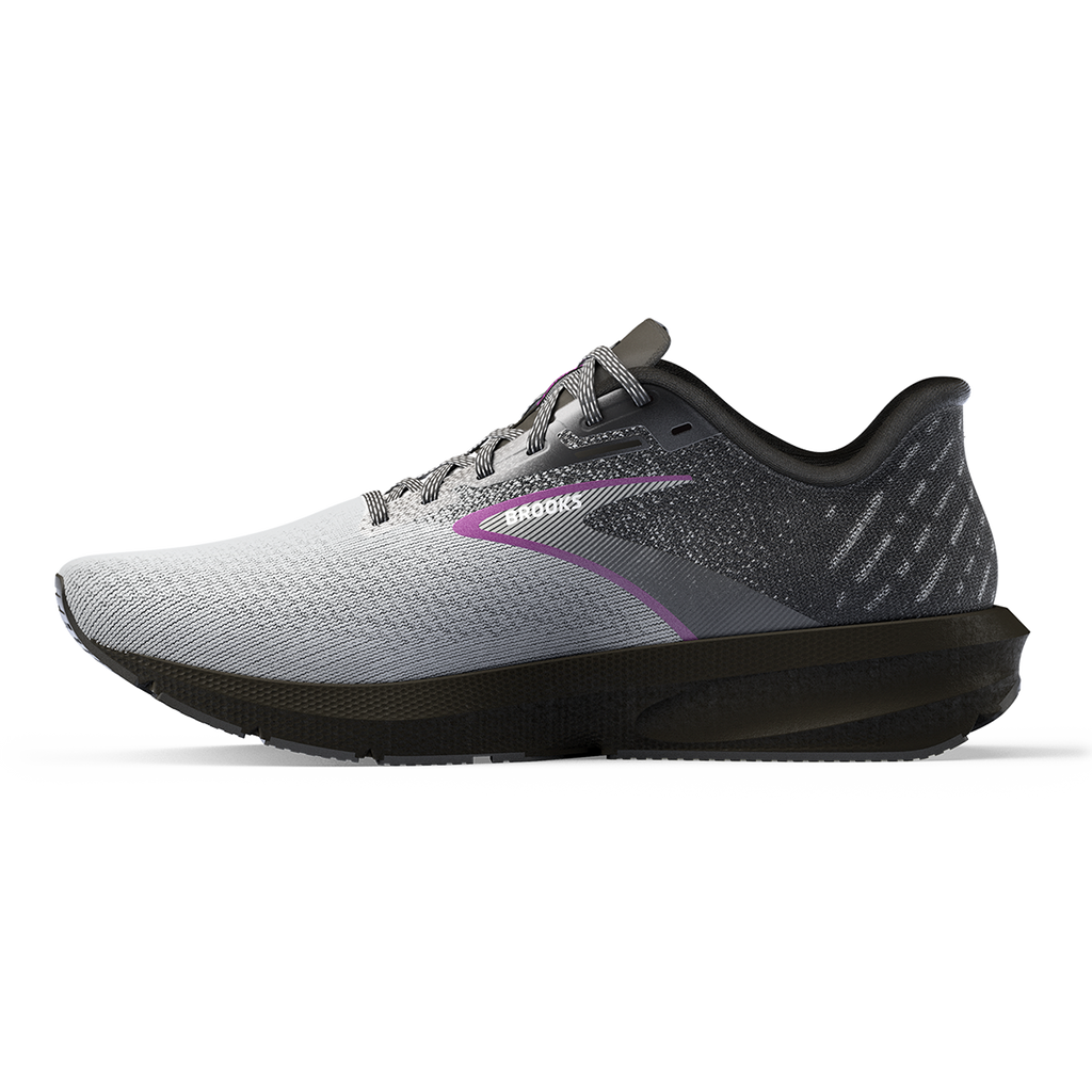 Brooks Launch 10 — Black - Blackened Pearl - Green — Size B — Width 6 — Side View