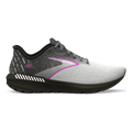 Brooks Launch GTS 10 — Black - White - Violet — Size D — Width 6 — Front View
