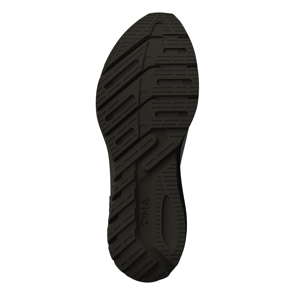 Brooks Launch GTS 10 — Black - White - Violet — Size D — Width 6 — Top View