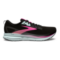 Brooks Trace 3 — Black - Blue - Pink Glo — Size B — Width 5 — Front View